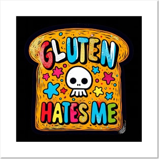 Gluten Hates Me Posters and Art